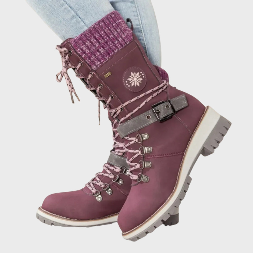 Belira | Bottes d'hiver pour femmes – Bottes de neige chaudes et imperméables à lacets