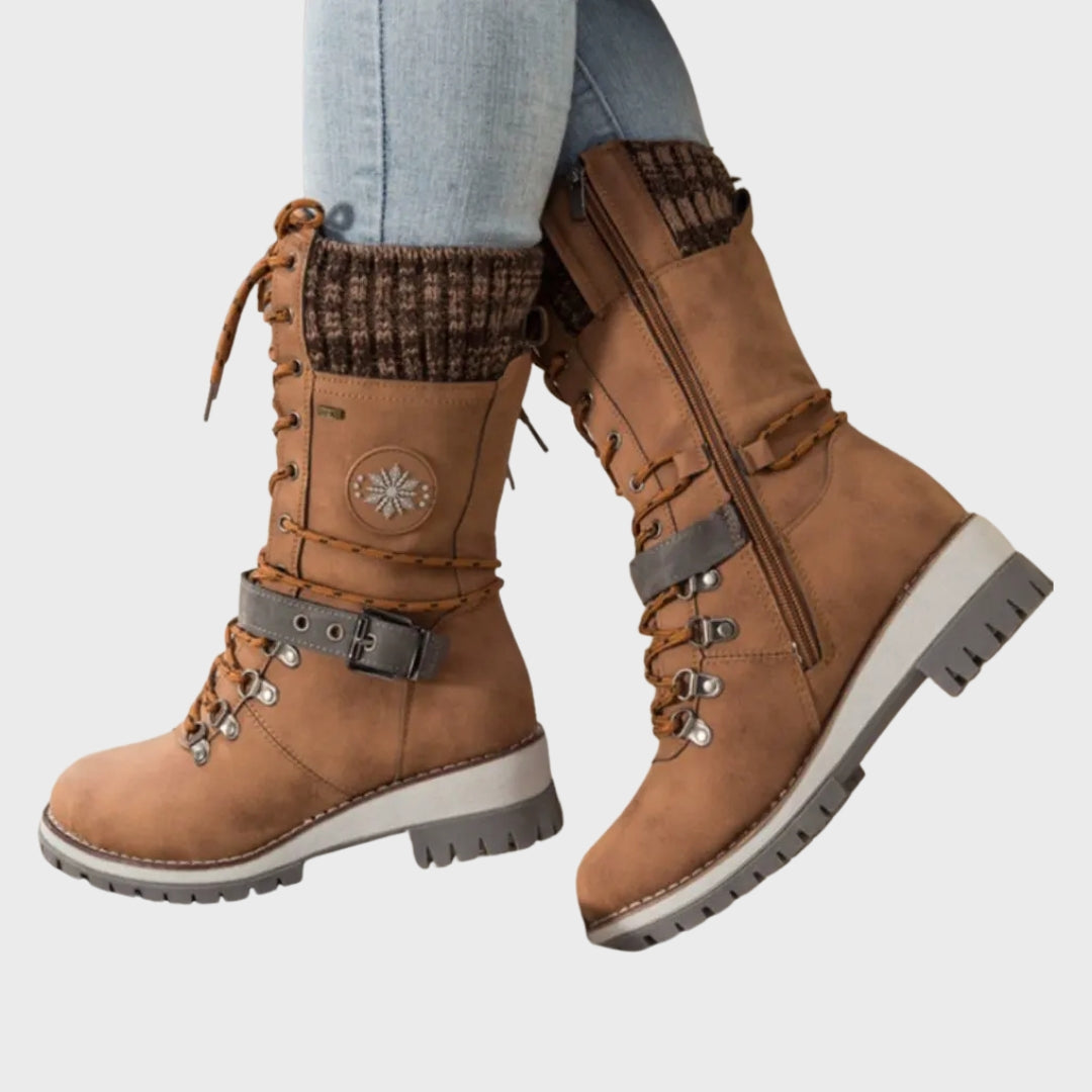 Belira | Bottes d'hiver pour femmes – Bottes de neige chaudes et imperméables à lacets