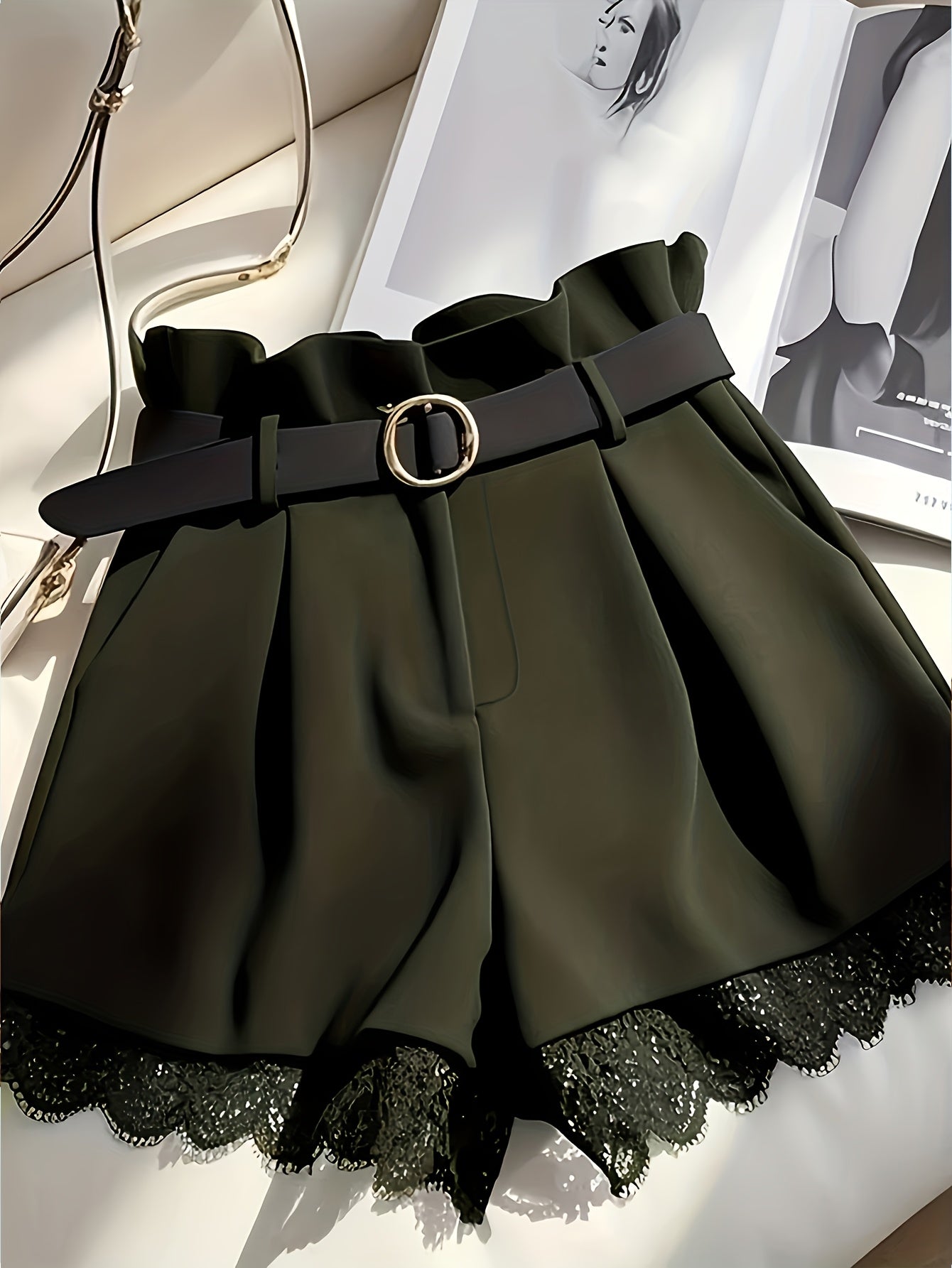 Ziah | Chique kanten short voor dames – Elegante, casual zomerkleding met hoge taille