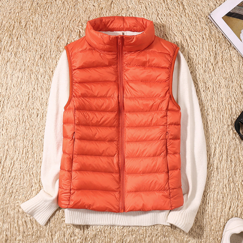Sylviane | Dames mouwloos waterdicht puffer vest – volledige ritssluiting, opstaande kraag, winddicht, outdoor jas