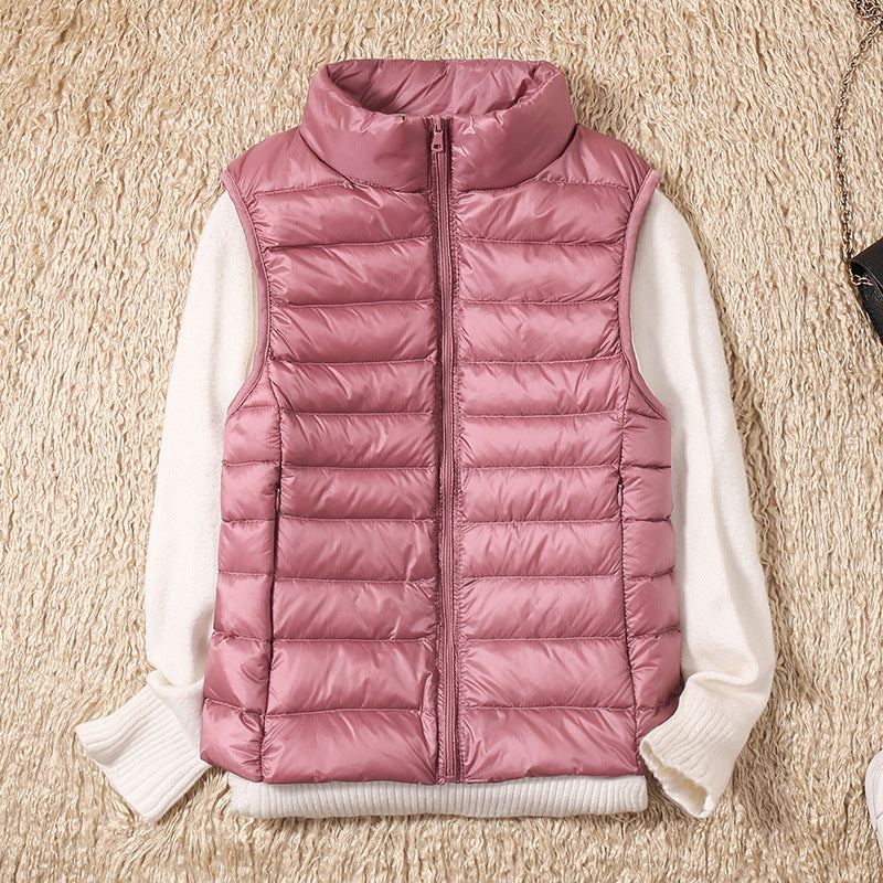Sylviane | Dames mouwloos waterdicht puffer vest – volledige ritssluiting, opstaande kraag, winddicht, outdoor jas