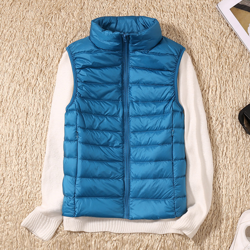 Sylviane | Dames mouwloos waterdicht puffer vest – volledige ritssluiting, opstaande kraag, winddicht, outdoor jas