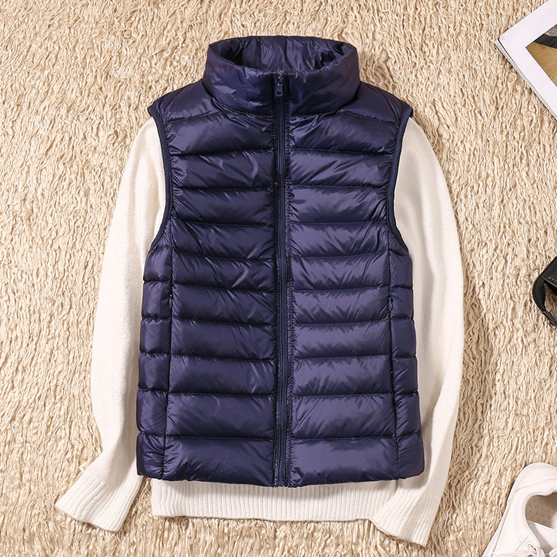 Sylviane | Dames mouwloos waterdicht puffer vest – volledige ritssluiting, opstaande kraag, winddicht, outdoor jas