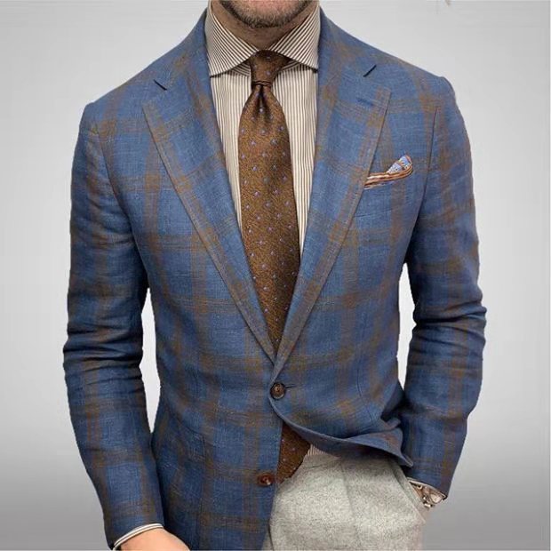 Sigurd | Stijlvolle herenblazer – slim fit, elegant jasje met twee knopen voor formele en informele gelegenheden