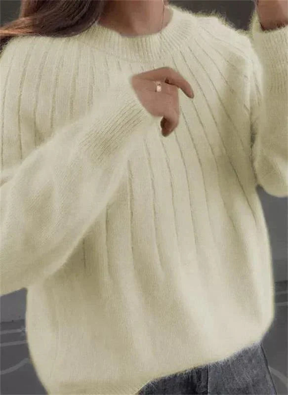 Dolisse | Kasjmier trui voor dames – Zachte, luxueuze brei, elegante wintertrui, warm en comfortabel