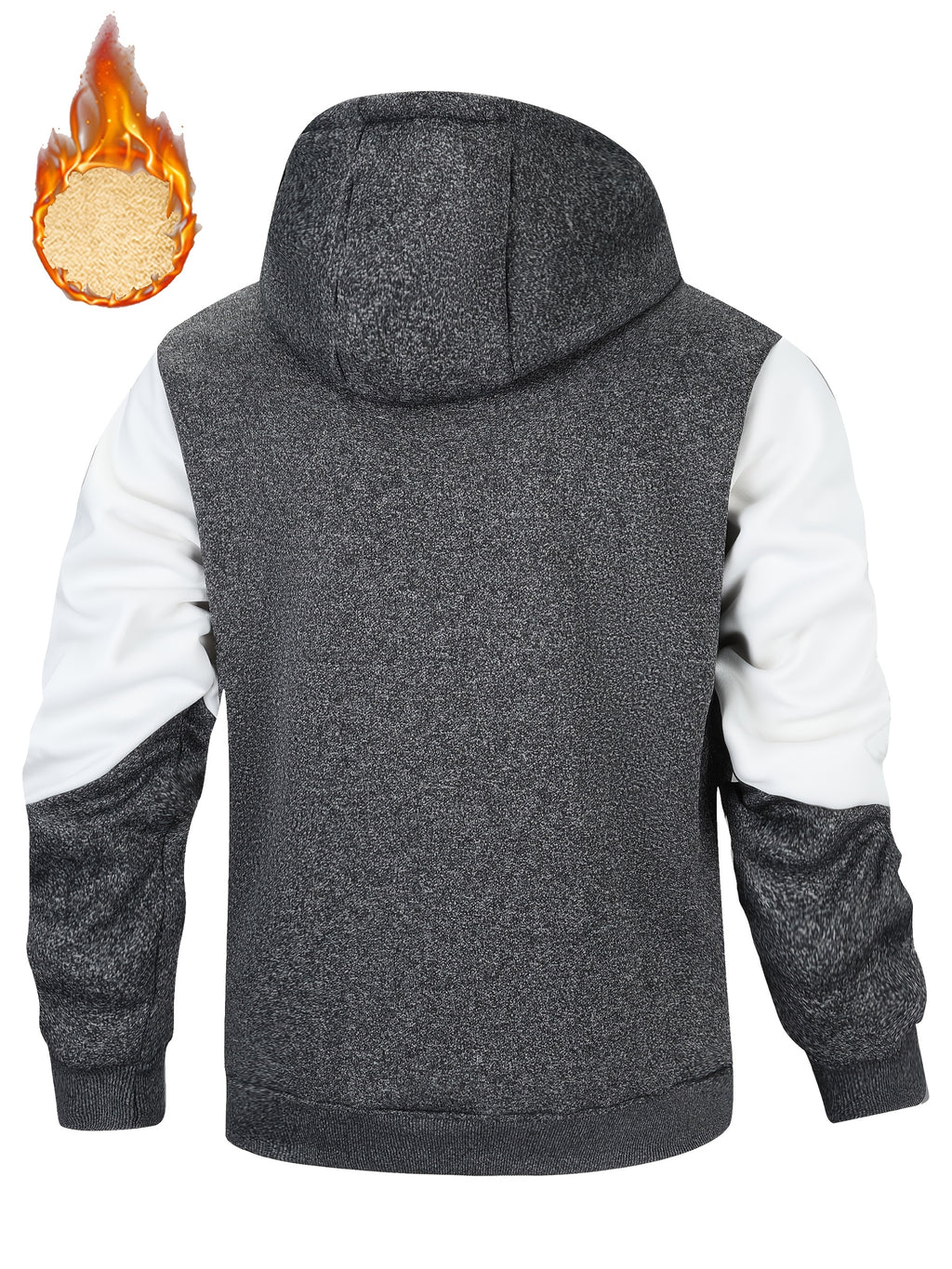 Berengar | Thermische hoodie voor heren – zachte pluche binnenkant, wintersweatshirt