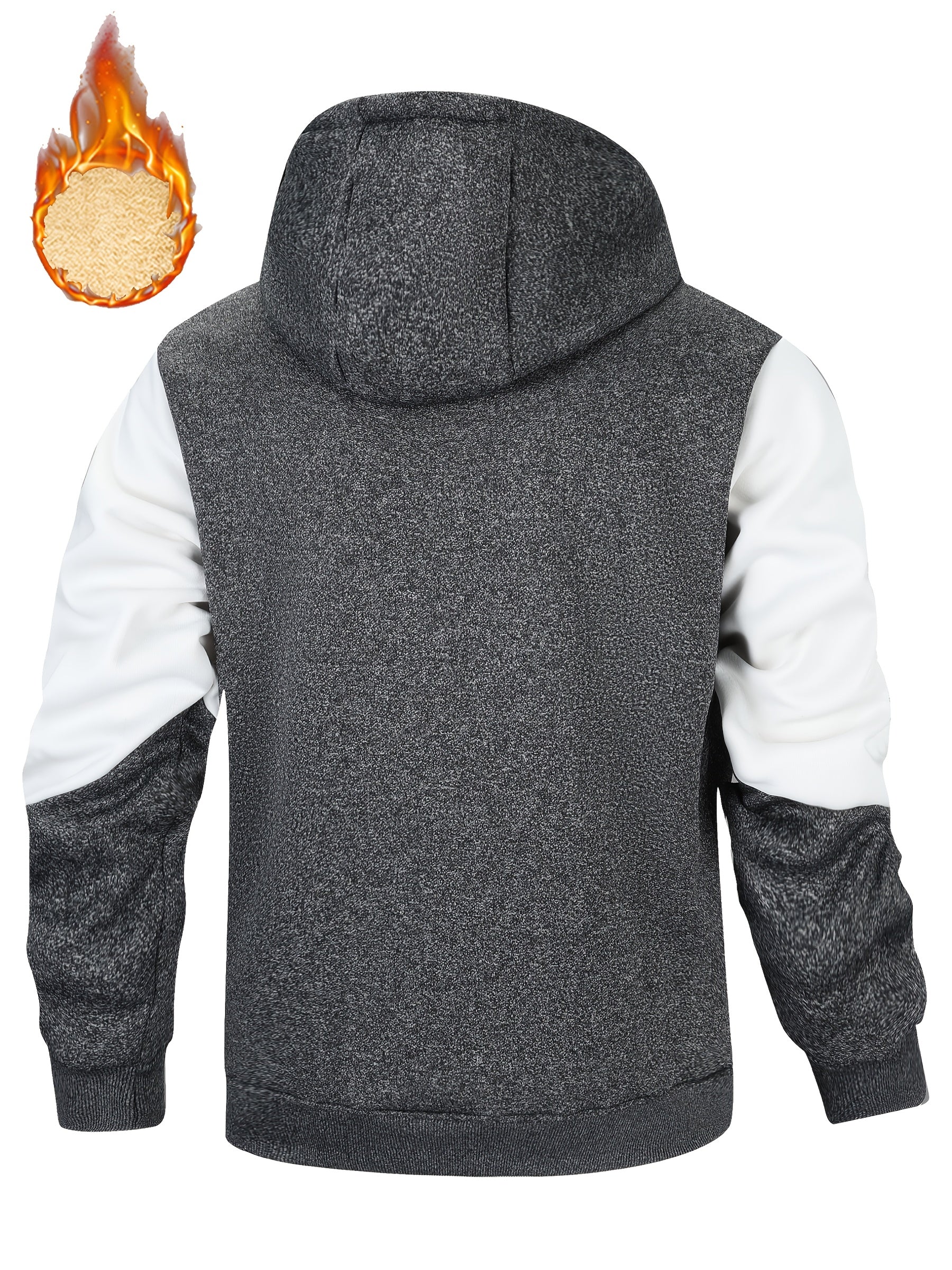 Berengar | Thermische hoodie voor heren – zachte pluche binnenkant, wintersweatshirt