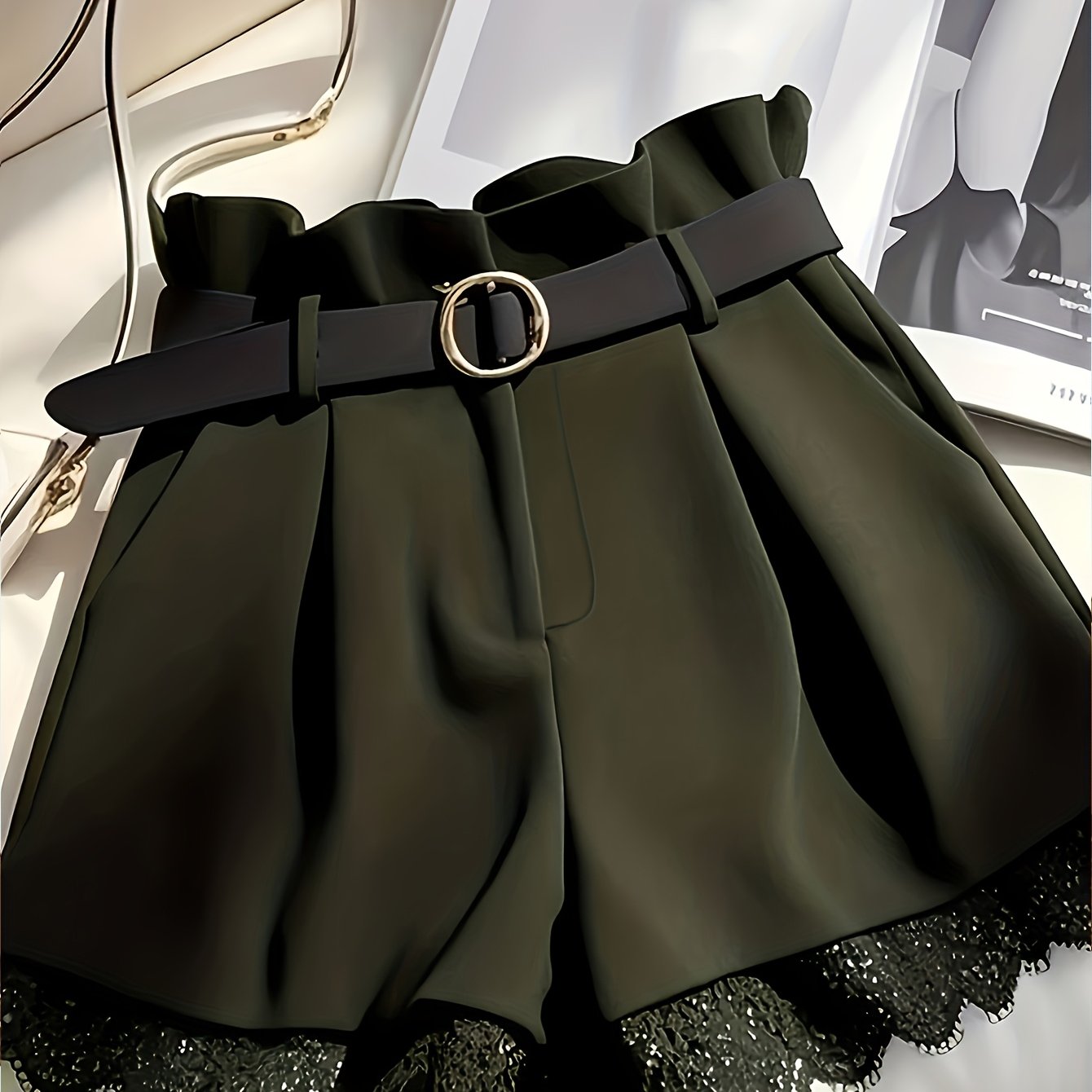 Ziah | Chique kanten short voor dames – Elegante, casual zomerkleding met hoge taille
