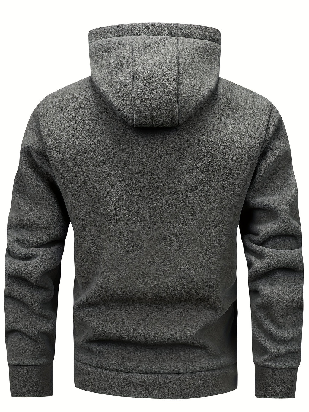 Miguel | Heren fleecejas met capuchon - Warme casual hoodie met kangoeroezak