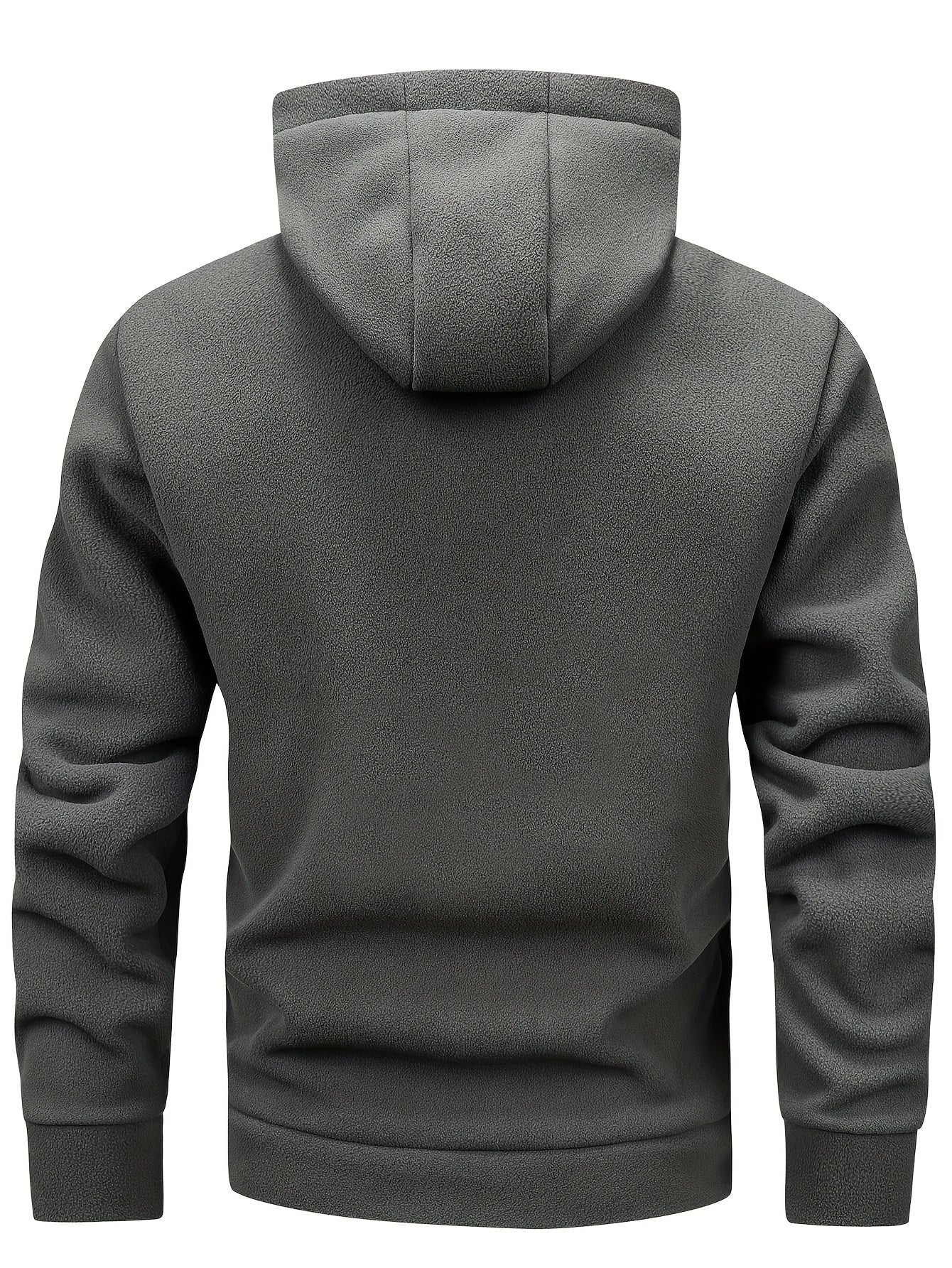 Miguel | Heren fleecejas met capuchon - Warme casual hoodie met kangoeroezak