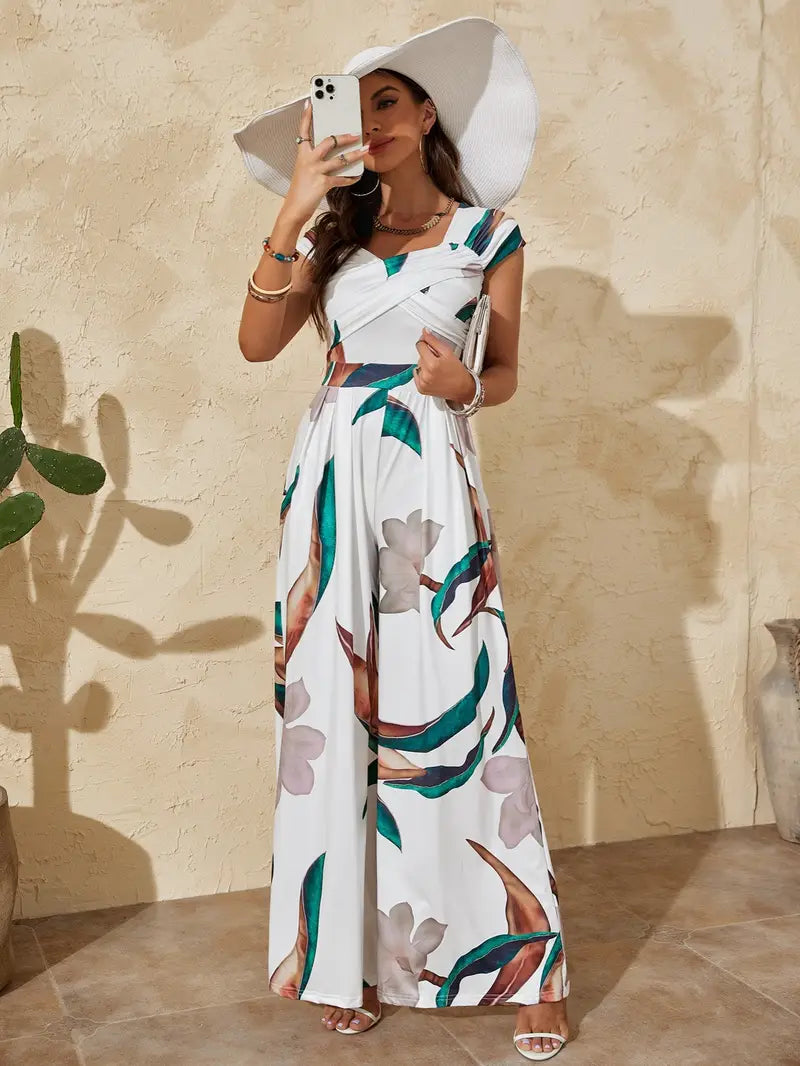 Kelly - Mouwloze jumpsuit met hoge taille
