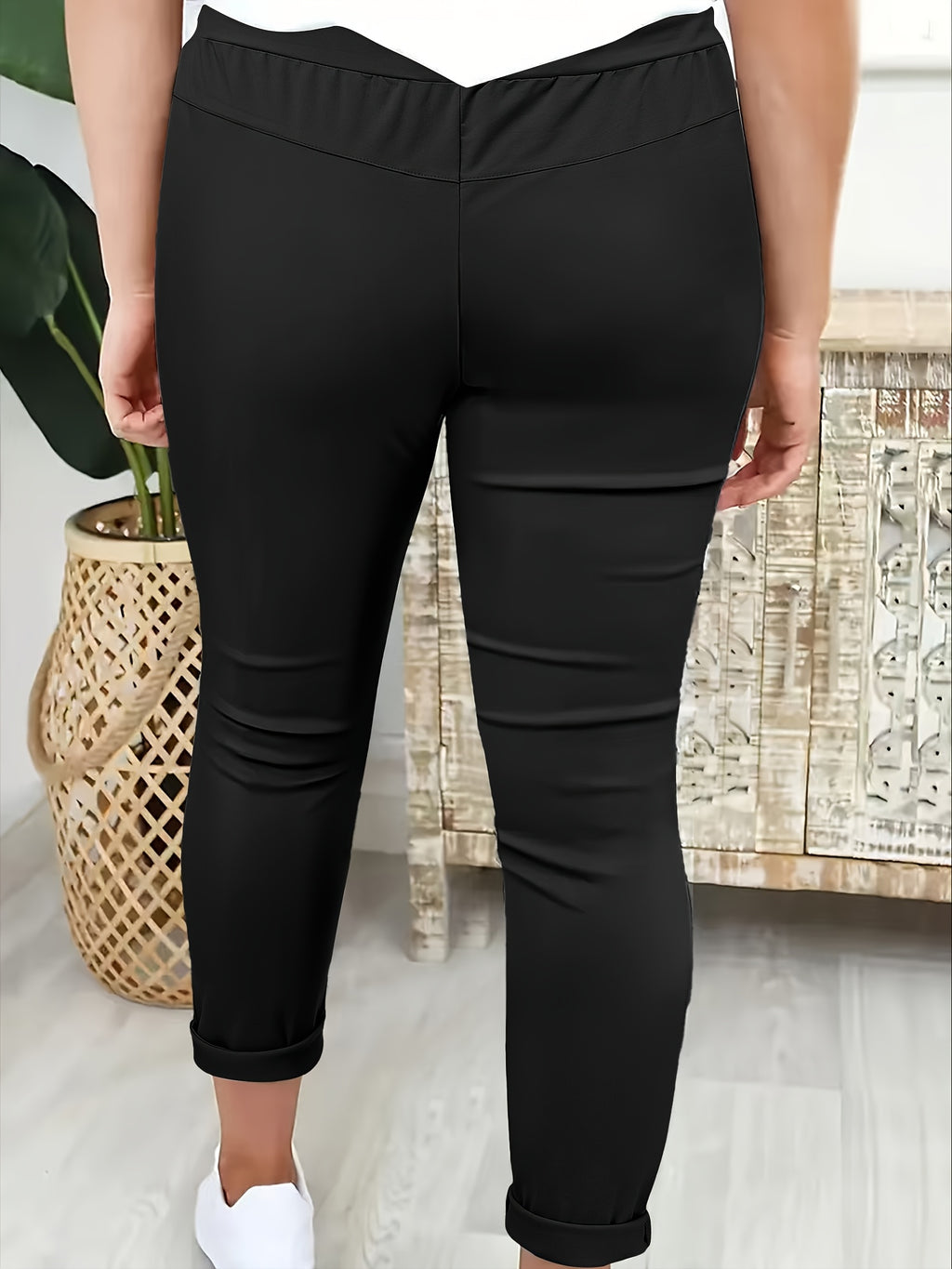 Avelith | Casual broek met trekkoord voor dames – Slim fit, elastische taille, ademend