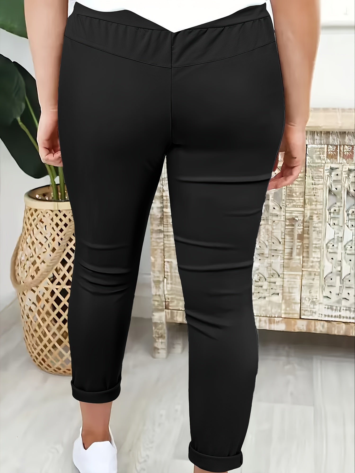 Avelith | Casual broek met trekkoord voor dames – Slim fit, elastische taille, ademend