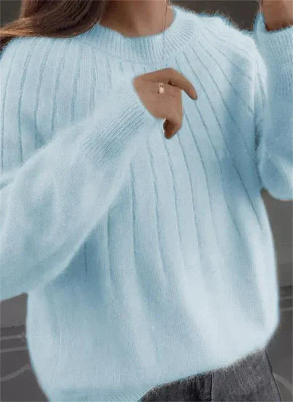 Dolisse | Kasjmier trui voor dames – Zachte, luxueuze brei, elegante wintertrui, warm en comfortabel