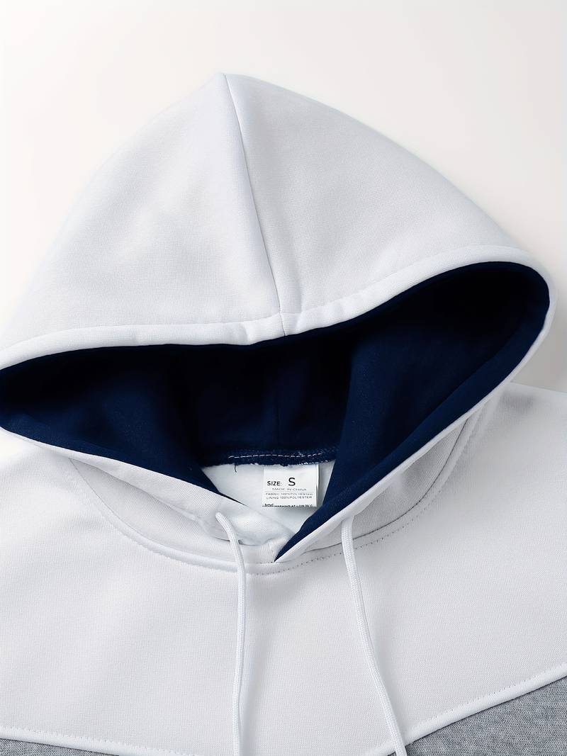 Gunther | Kleurblok Hoodie voor Heren - Stijlvol Casual Sweatshirt met Gedurfd Ontwerp