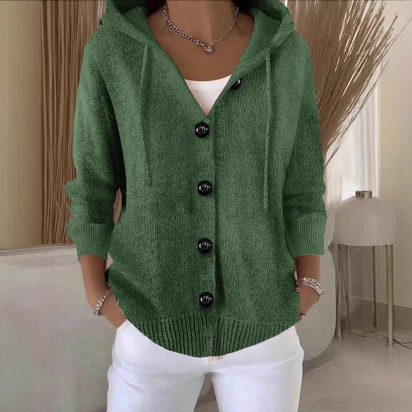 Quivira | Gilet en maille élégant et décontracté pour femme – Pull confortable à manches longues