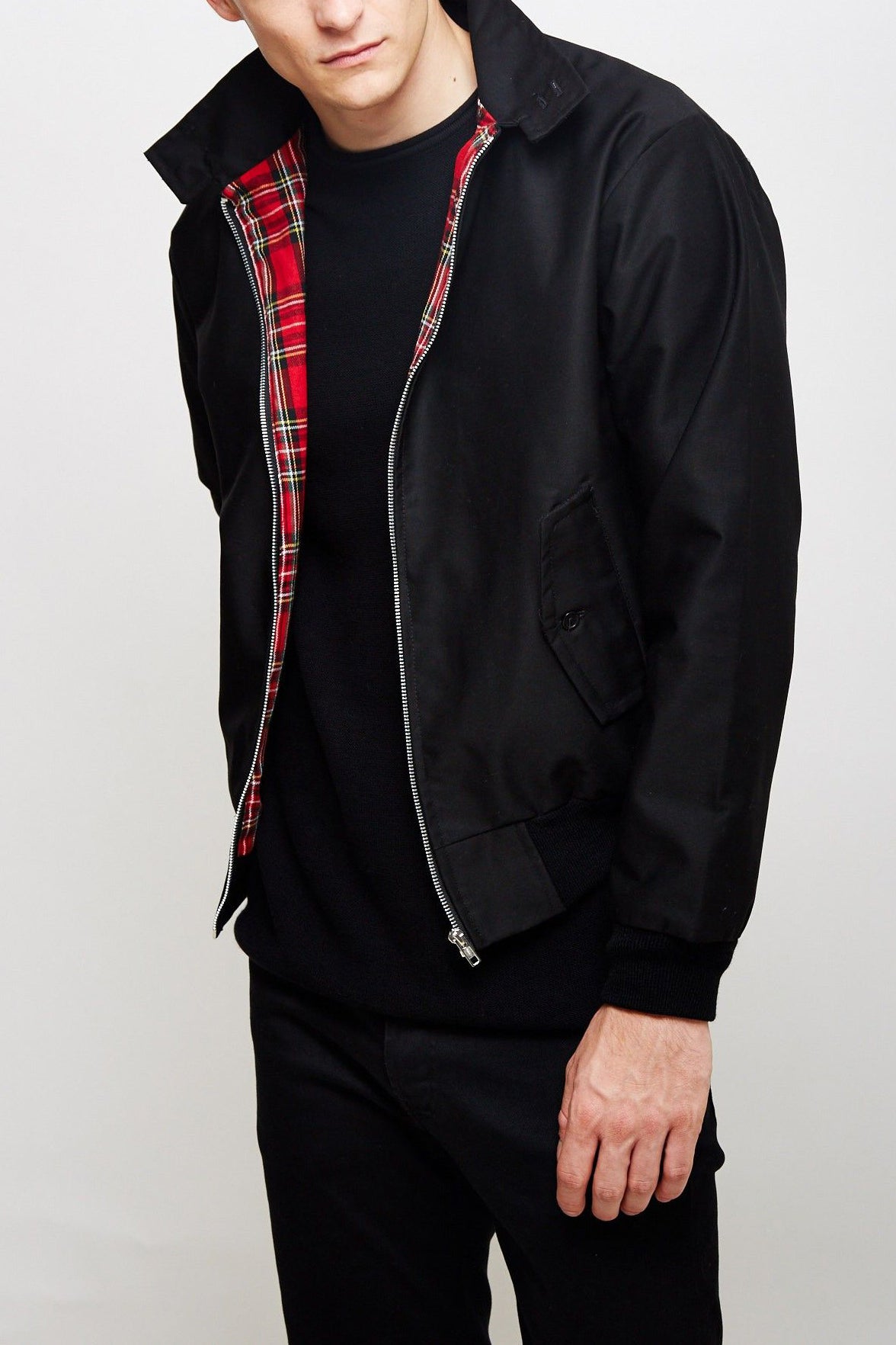 Zarek | Veste Harrington classique pour homme – Vêtement d'extérieur léger et décontracté pour le printemps et l'automne