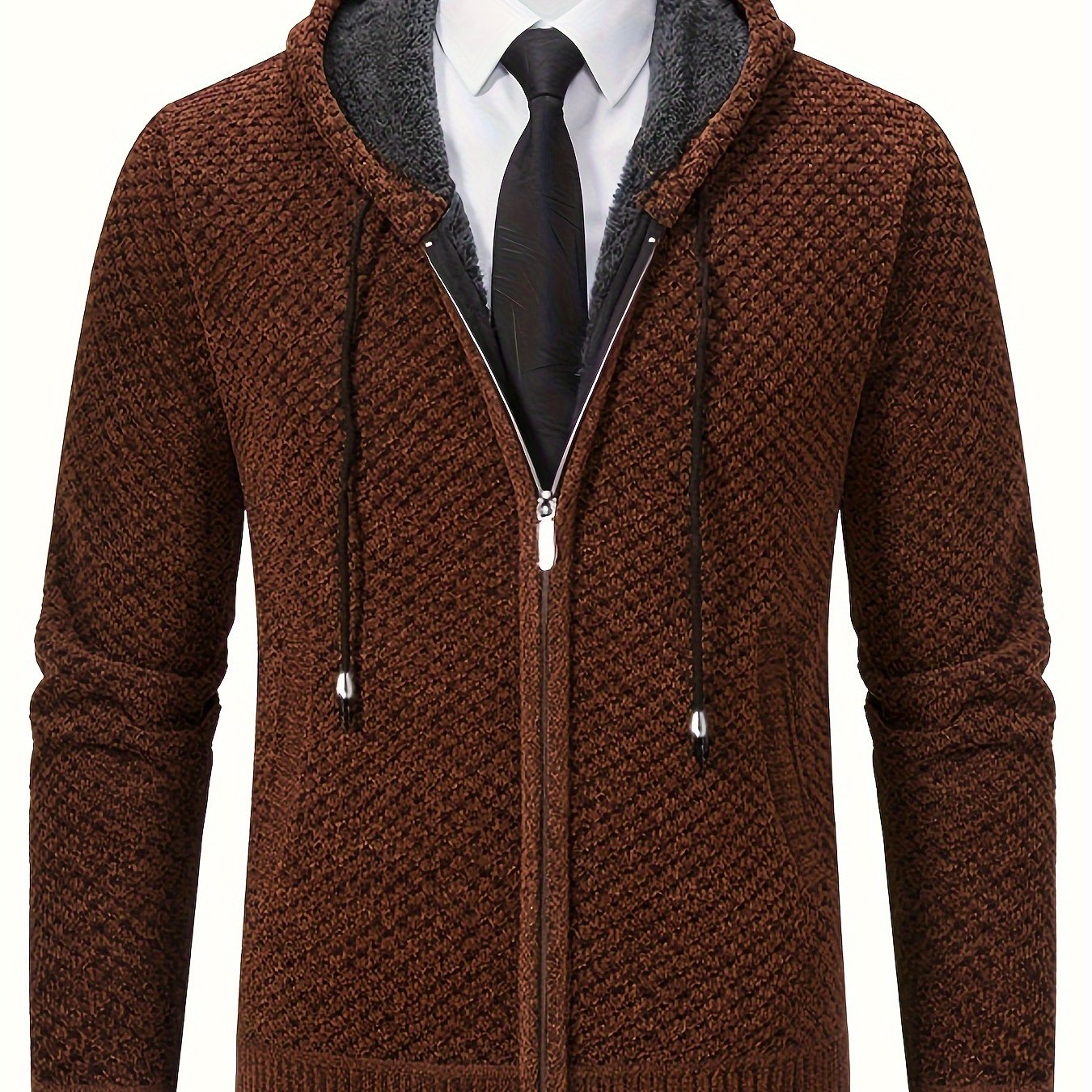 Diron | Casual vest met open voorkant – zachte chenille trui, lichtgewicht breisel, comfortabel om te combineren