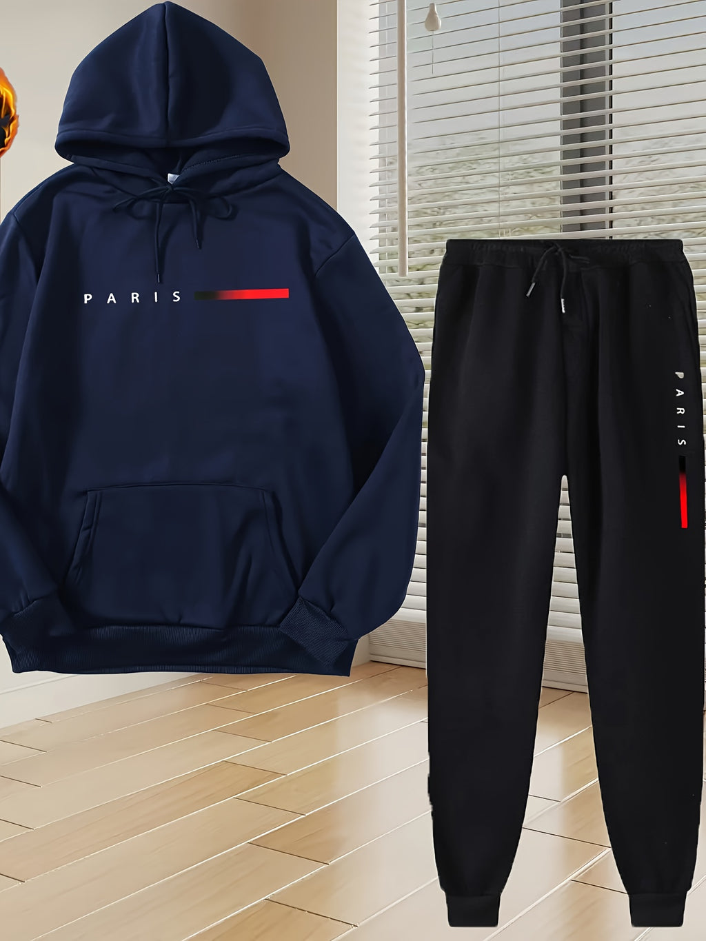 Brice | Heren 2-delige hoodie & joggingbroek set – Casual sportkleding, joggingoutfit van stretchstof
