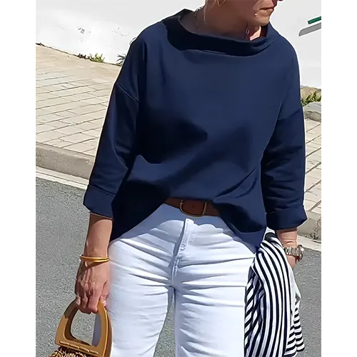 Adrelya | Elegante casual blouse voor dames – shirt met 3/4 mouwen, voor op kantoor en dagelijks gebruik