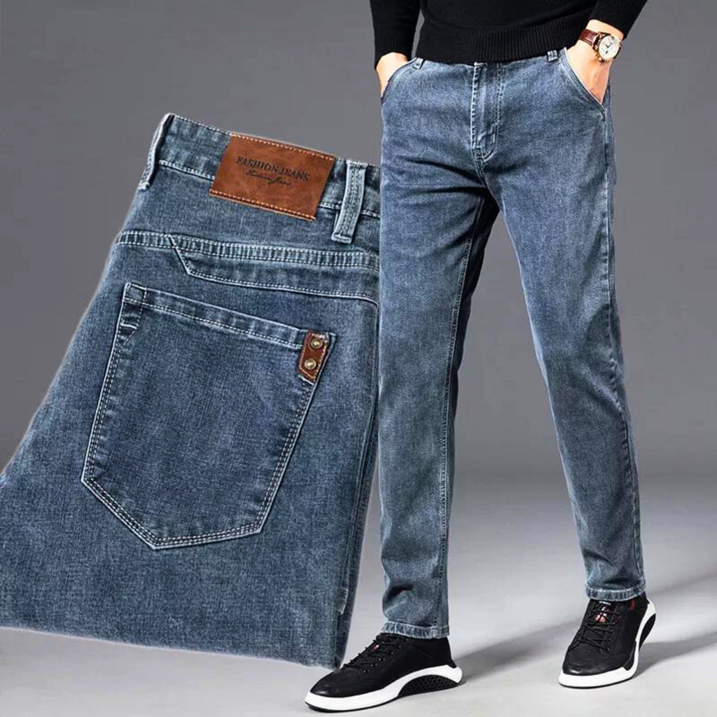 Darvric | Casual stretchdenim jeans voor heren – klassieke vintage wash, veelzijdige broek
