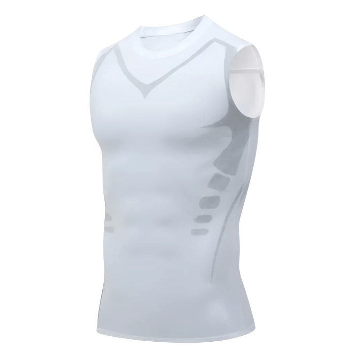 CoreSculpt | Débardeur amincissant de compression pour homme - Sans manches, idéal pour la salle de sport, la posture et le maintien du ventre 