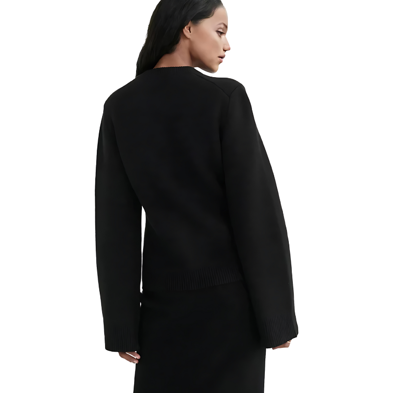 Elspeth | Elegant vest met klokmouwen en knopen - Stijlvolle gebreide trui voor dames