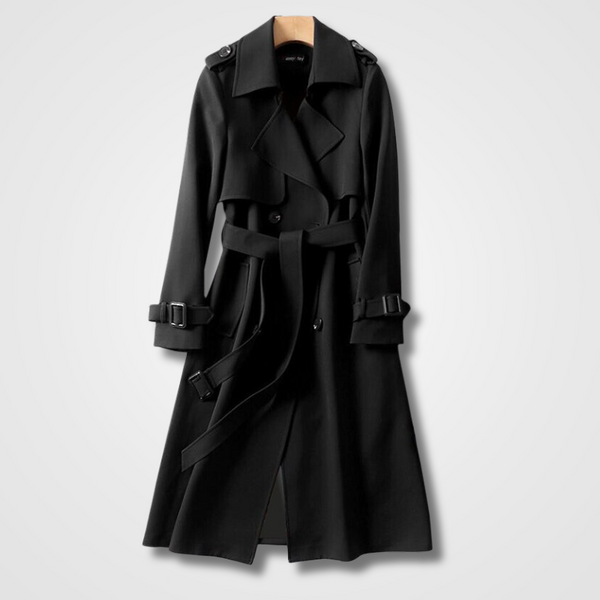 Zevina | Elegante Trenchcoat voor dames - Stijlvolle bovenkleding met ceintuur in taille