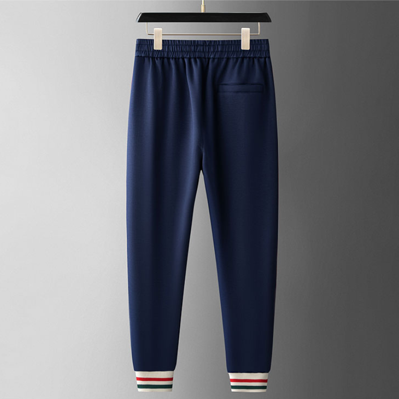 Benedetto | Premium trainingspak voor heren – Getailleerde pasvorm, casual & loungewear, marineblauw/beige