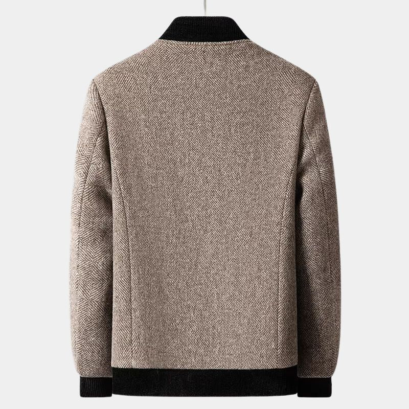 Irynnor | Luxe wollen jas voor heren – volledige ritssluiting, hoogwaardige warme winterjas