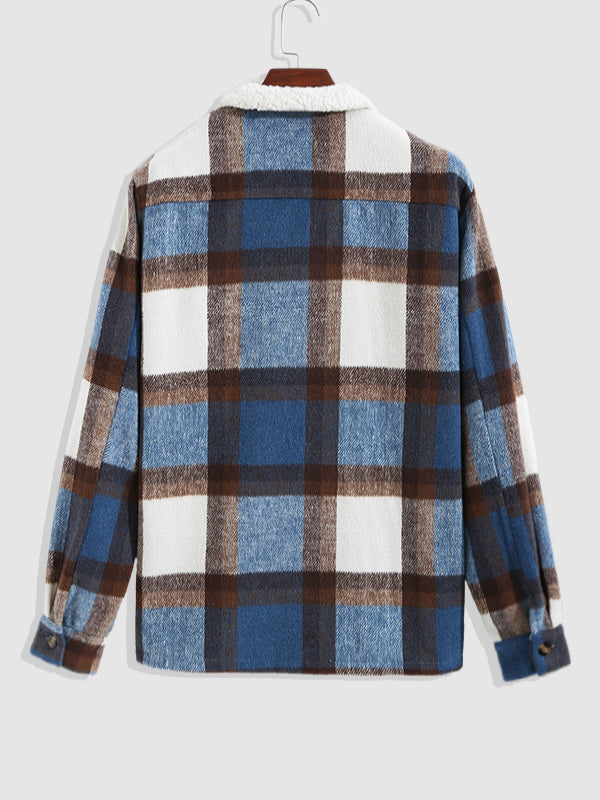 Jaeger | Heren Wollen Blend Geruite Overhemdjas - Warme & Stijlvolle Bovenkleding