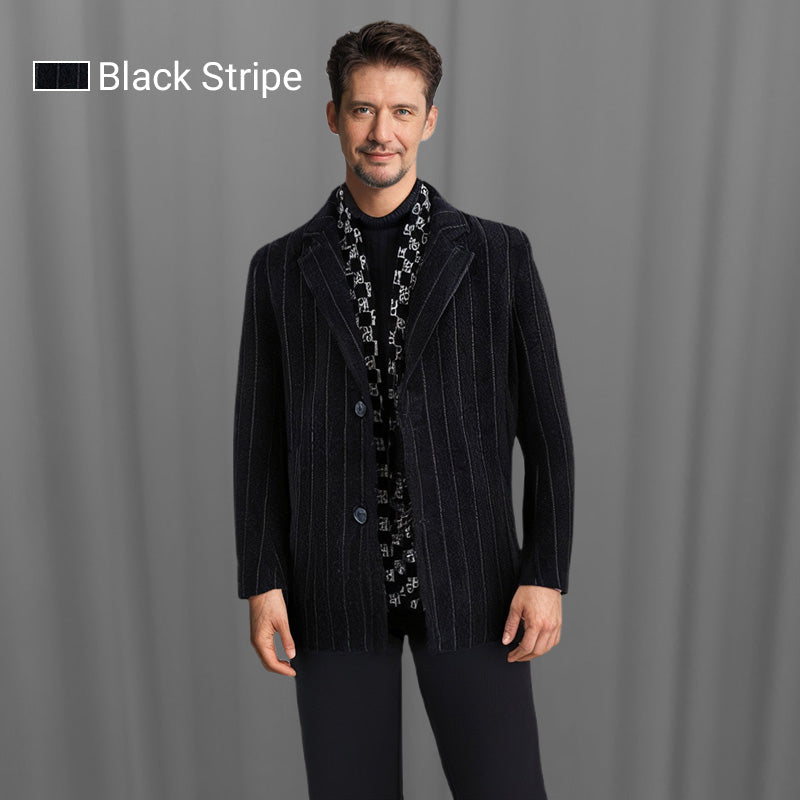 Dallen | Heren tweedjas met witte eendendonsvoering – luxe winterjas, casual en zakelijke kleding