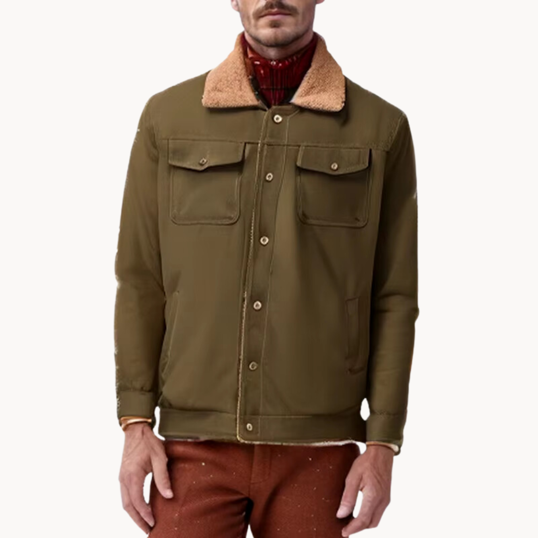 Quade | Heren fleece gevoerde jas - warme casual bovenkleding