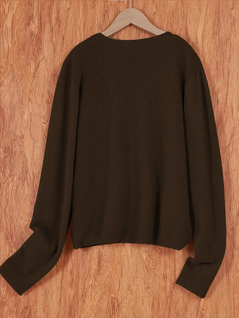 Jomira | Casual vest voor dames – Lichtgewicht gebreide trui, lange mouwen, zacht en comfortabel