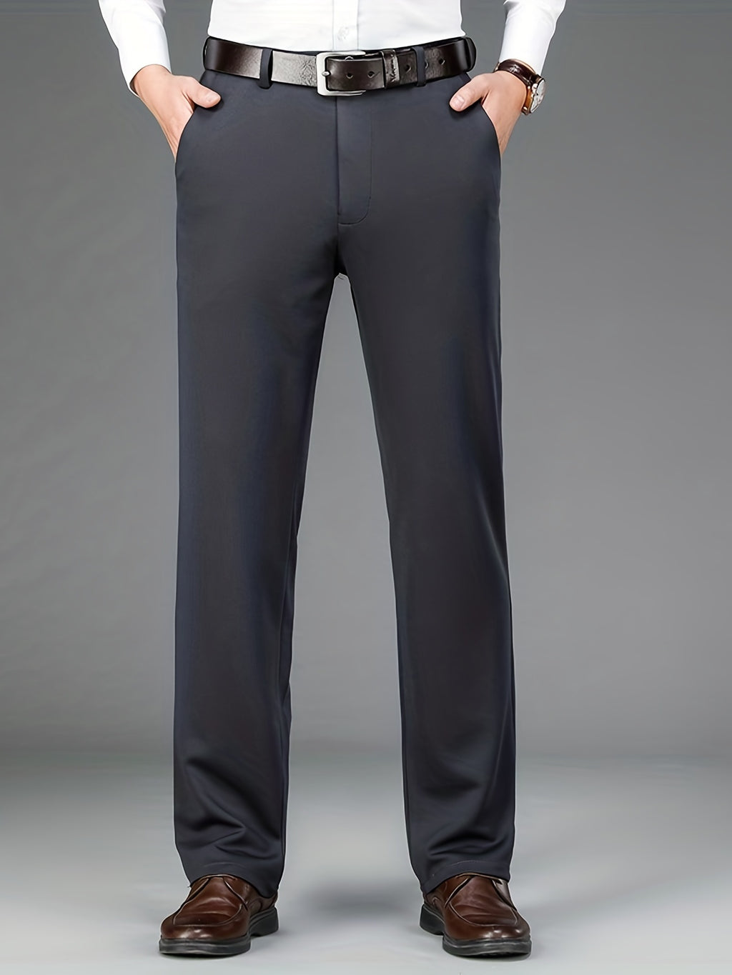 Benno | Men's Classic Stretch Dress - Formal Trousers for Business and Events