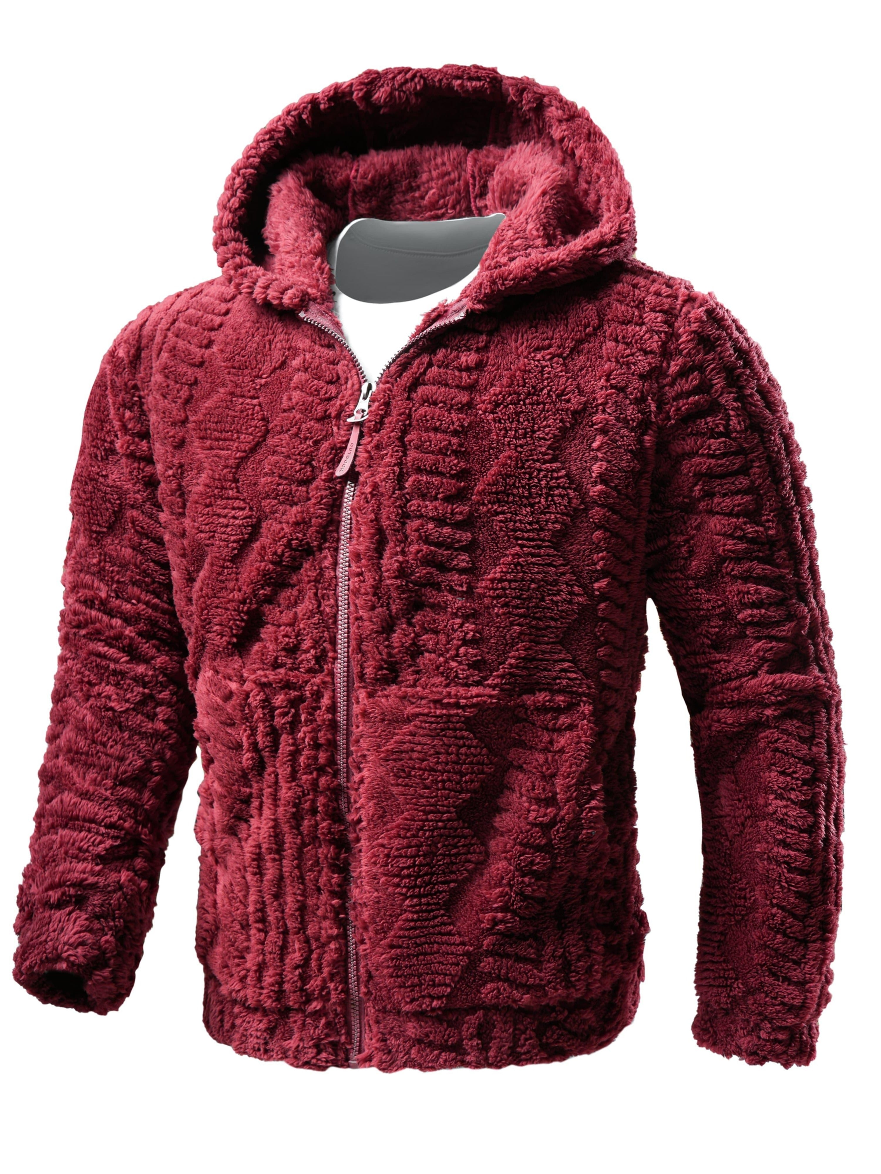 Taven | Lichtgewicht effen hoodiejas voor heren – Warme jas met ritssluiting en lange mouwen