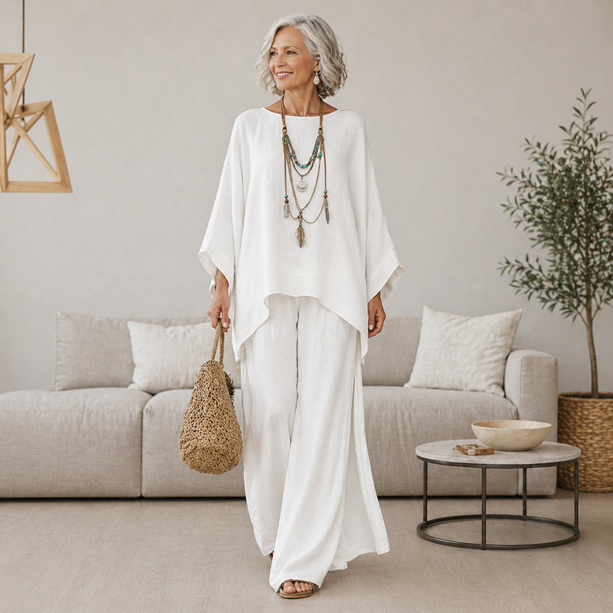 Pavia | Casual, soepelvallende set – tweedelige bijpassende outfit voor dames