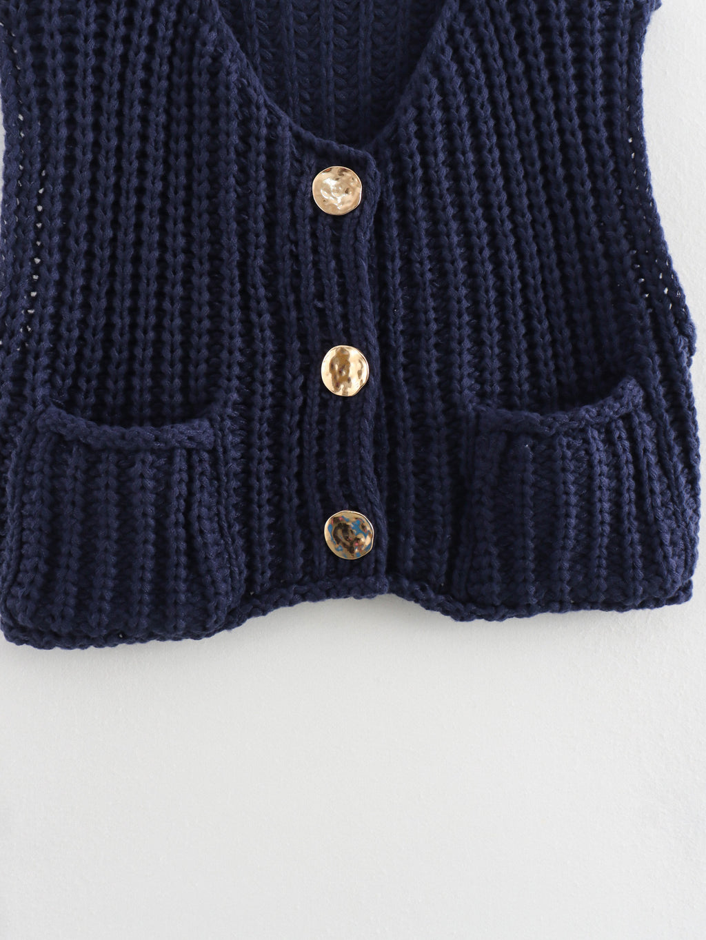Minda | Elegant mouwloos kort gebreid vest