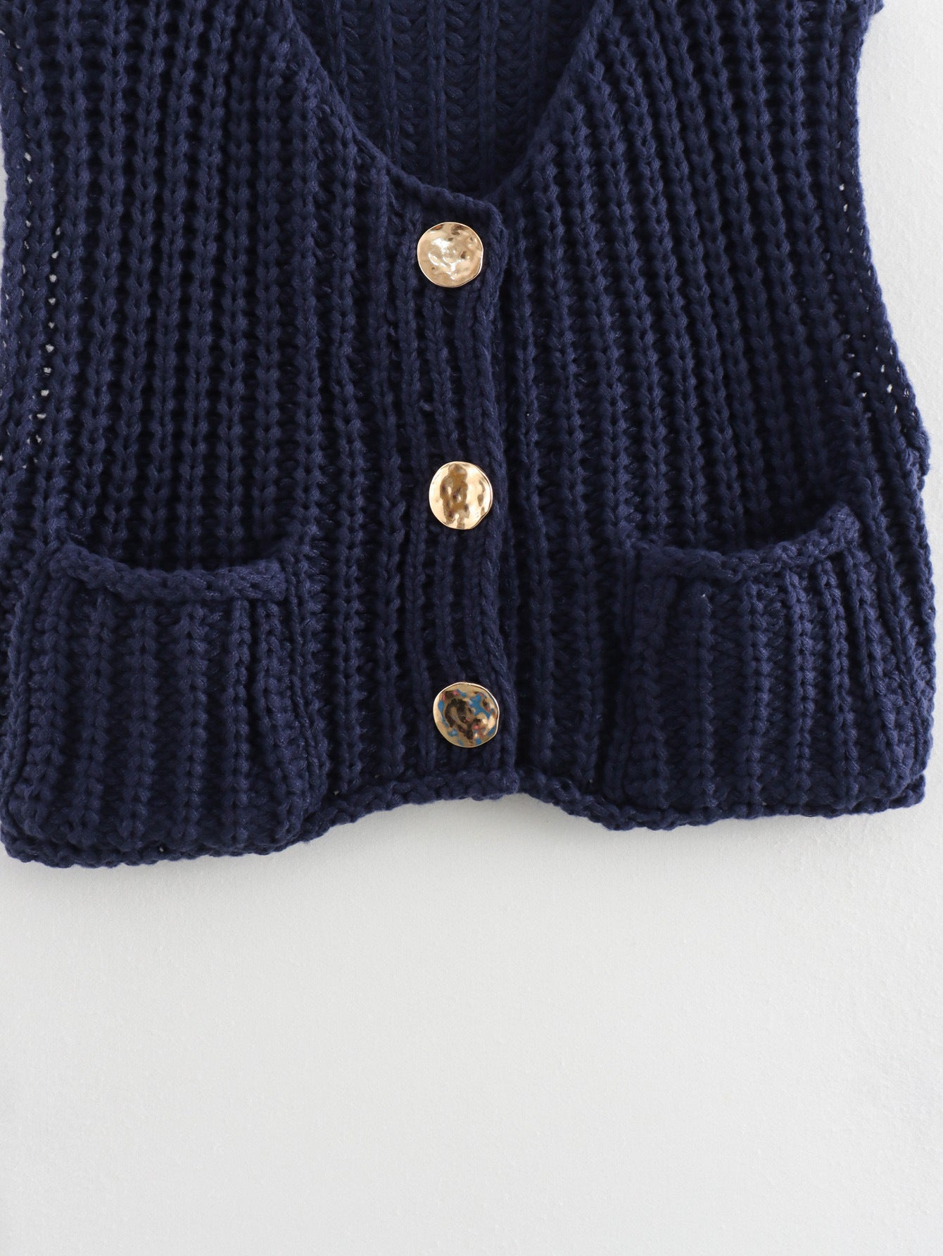 Minda | Elegant mouwloos kort gebreid vest
