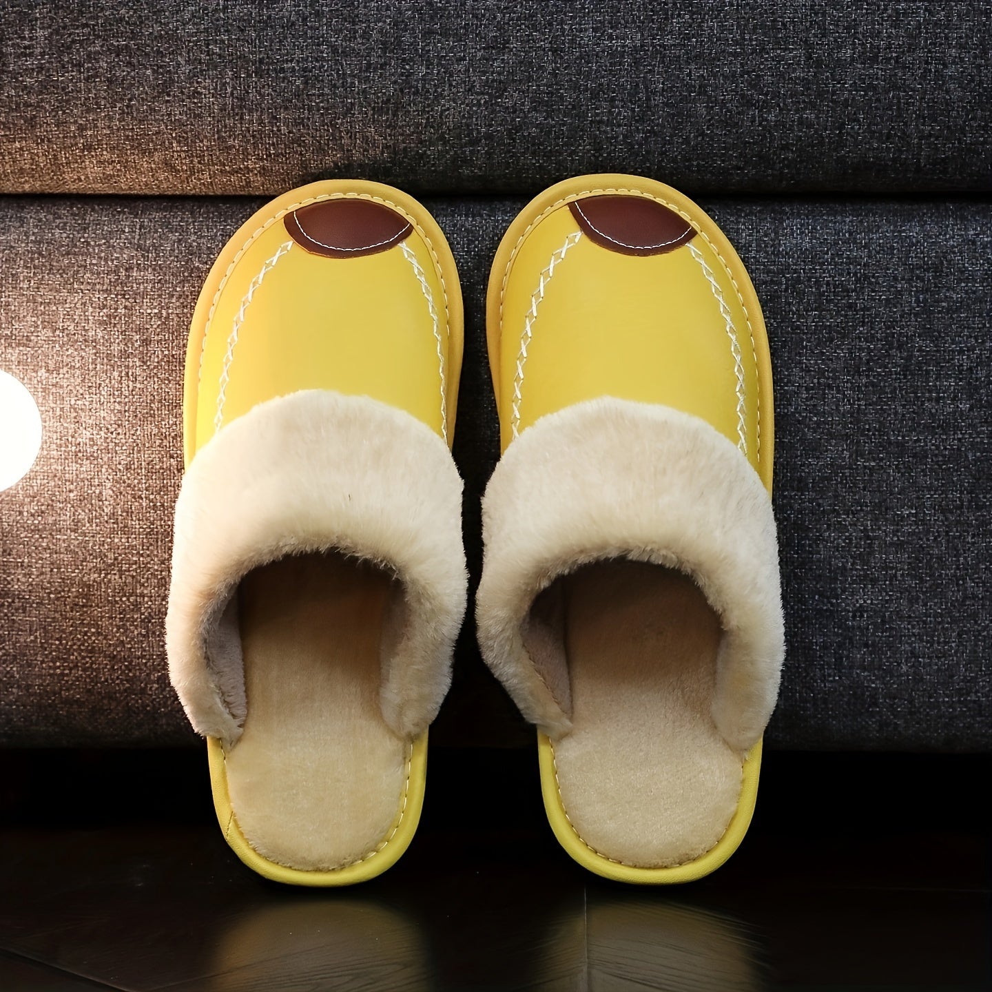 CozyFusion | Unisex Leren Pluche Fleece Knusse Pantoffels - Ideaal voor Wintercomfort