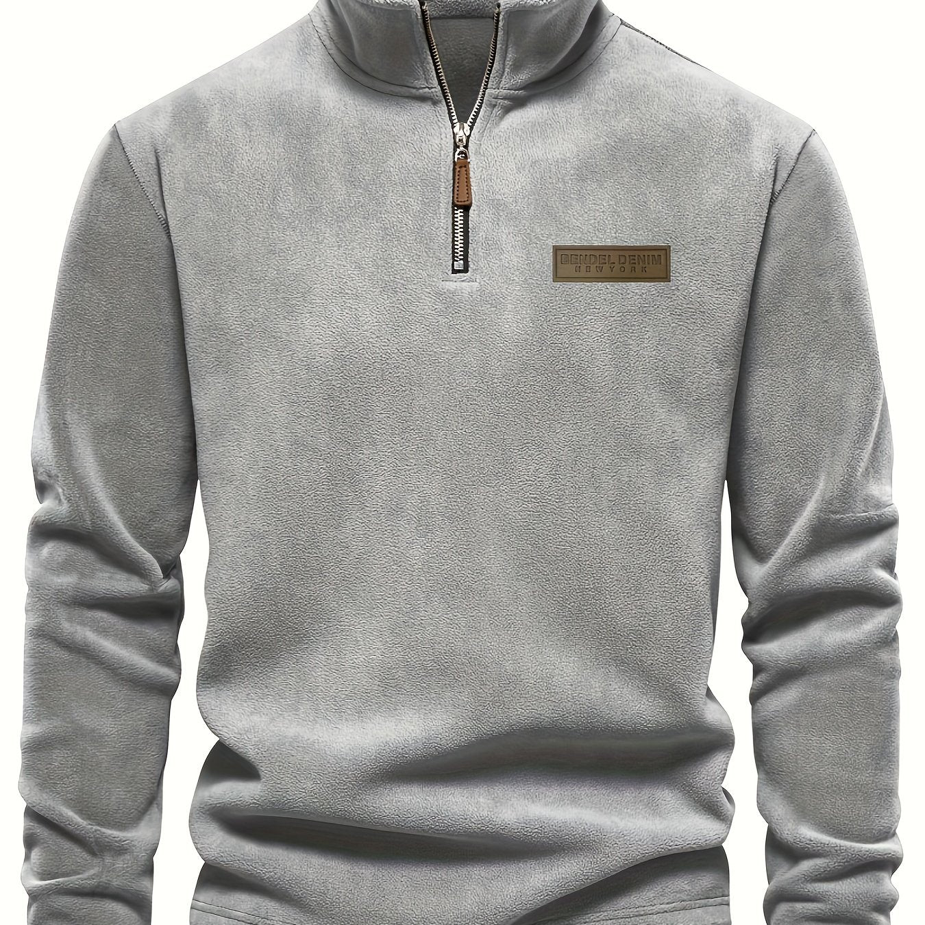 Roran | Heren sweatshirt met halve rits en opstaande kraag – Streetwear-top met lange mouwen