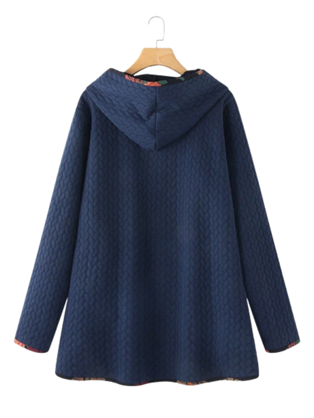 Dafina | Damesjas met lange capuchon en contrasterende afwerking - Casual & Trendy Winterjas voor koud weer