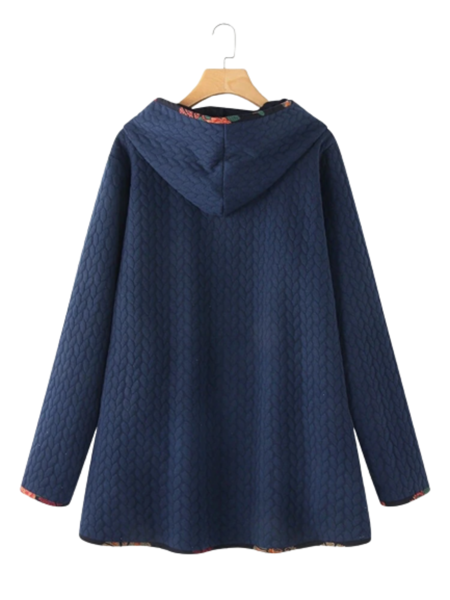 Dafina | Damesjas met lange capuchon en contrasterende afwerking - Casual & Trendy Winterjas voor koud weer