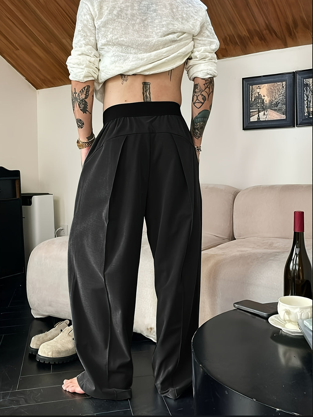 Arnthor | Casual loose fit herenbroek met elastische tailleband