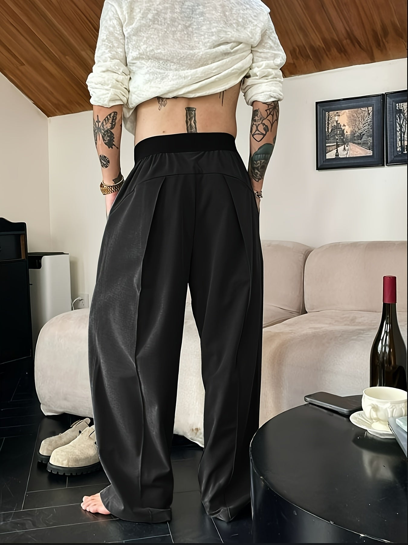 Arnthor | Casual loose fit herenbroek met elastische tailleband