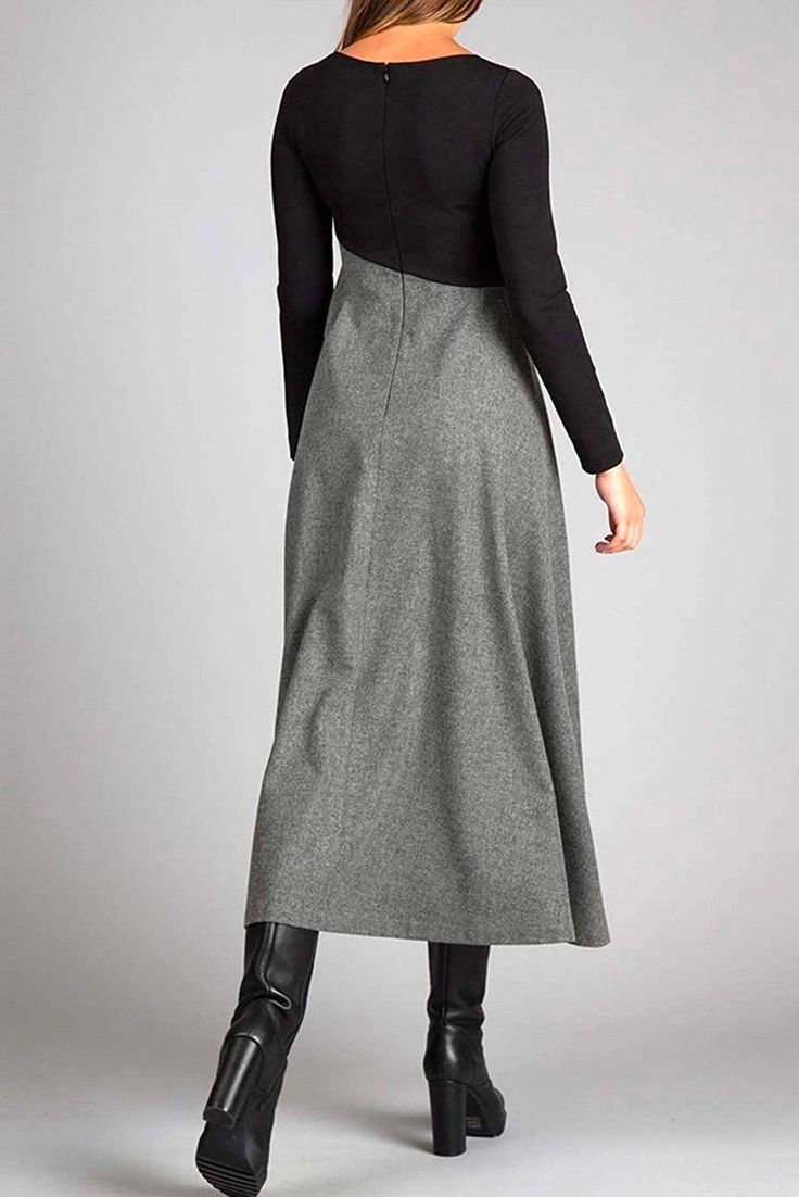 Eletta | Dames Elegante Maxi Jurk met Lange Mouwen – Avondjurk, Feestjurk, Formele Lange Jurk