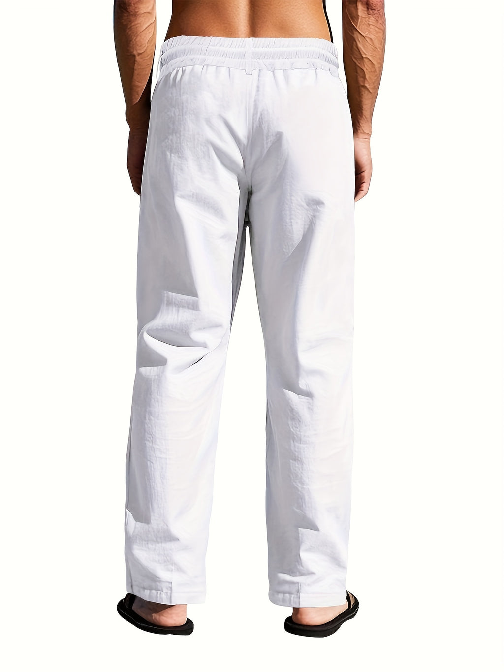Larkin | Lightweight linen men's trousers, straight leg, breathable, comfortable
