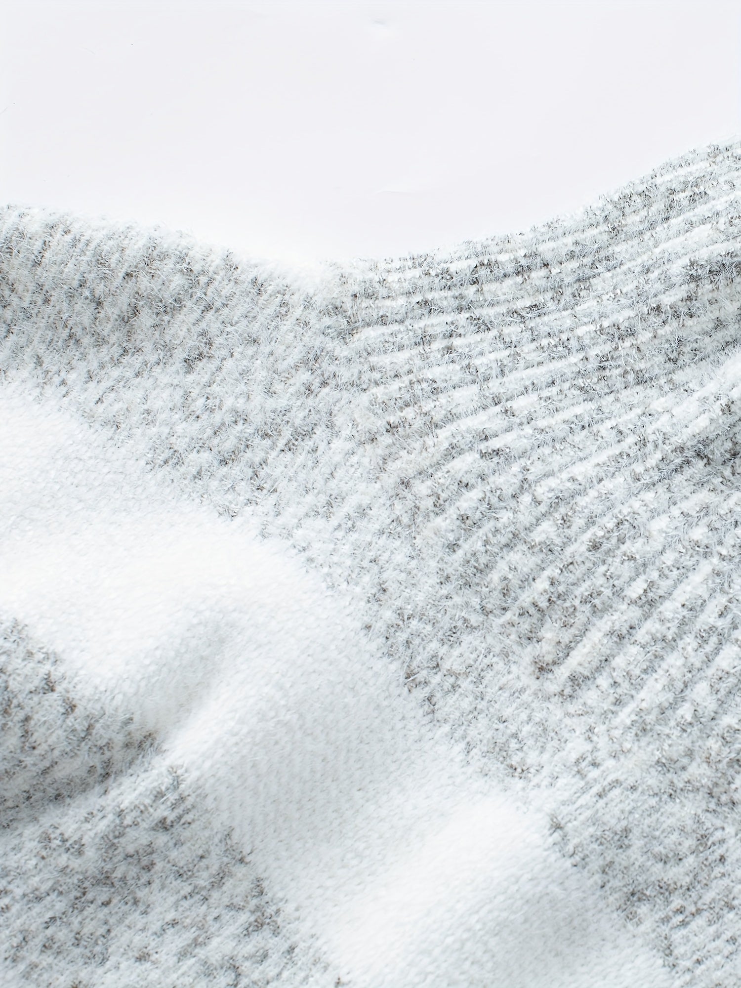 Jaida | Warme gestreepte coltrui voor dames - Zachte gebreide polyester trui met lange mouwen voor een casual wintertrui