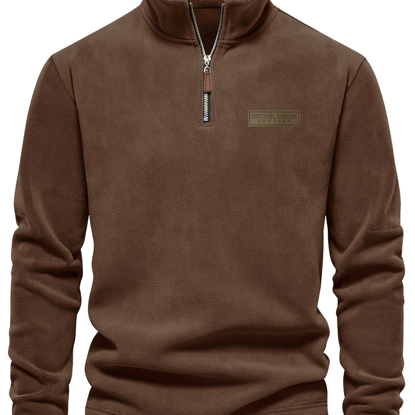 Roran | Heren sweatshirt met halve rits en opstaande kraag – Streetwear-top met lange mouwen