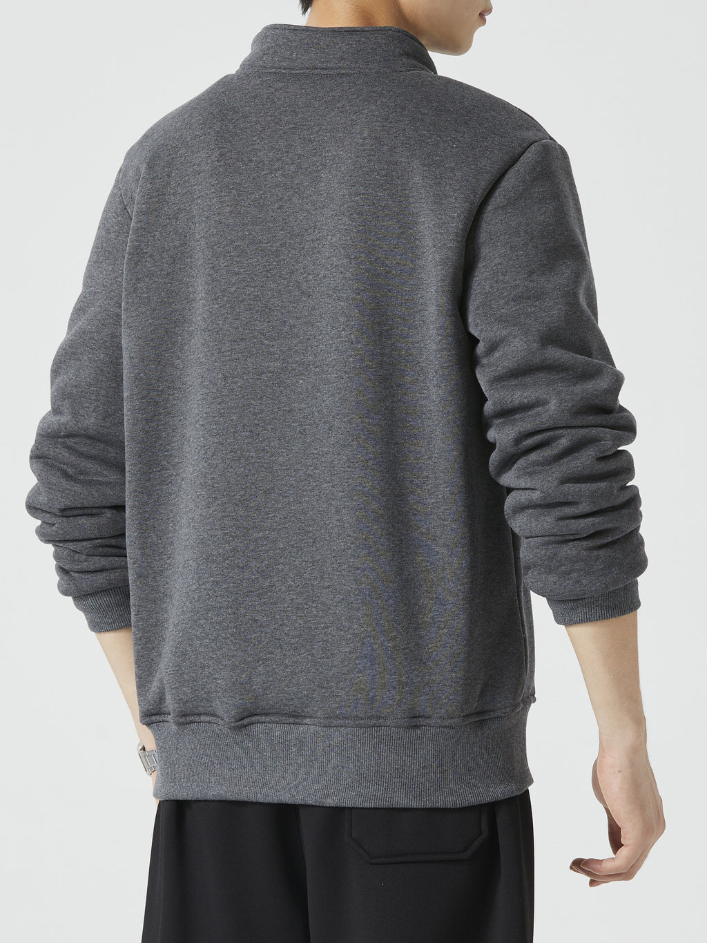 Hudson | Heren fleece-gevoerd Sweatshirt met staande kraag - warme casual jas voor koud weer, stijlvol en comfortabel